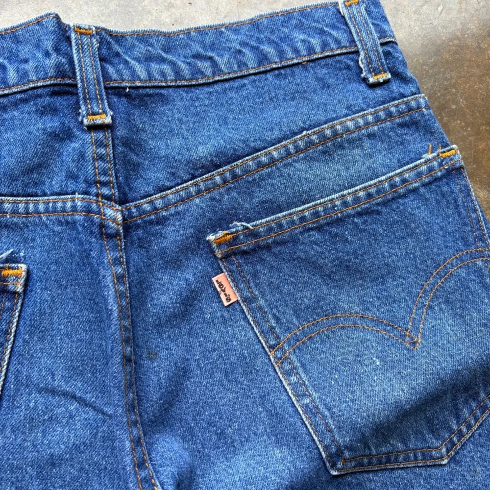 Vintage Levis 517 Orange Tab Mens 33x29 Blue Denim Bootcut Flare Jeans 70s 80s - Picture 2 of 8